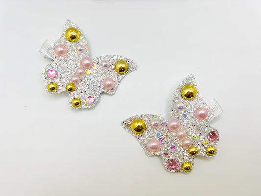 Girls Butterfly Bling Hair Clip