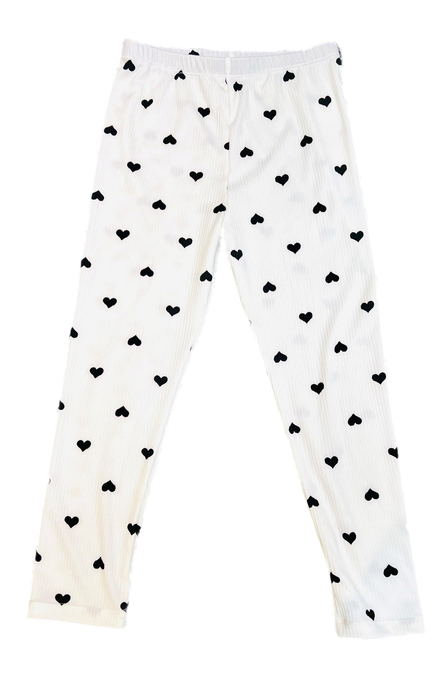 Girl Black Hearts Lounge Top and Pants Set