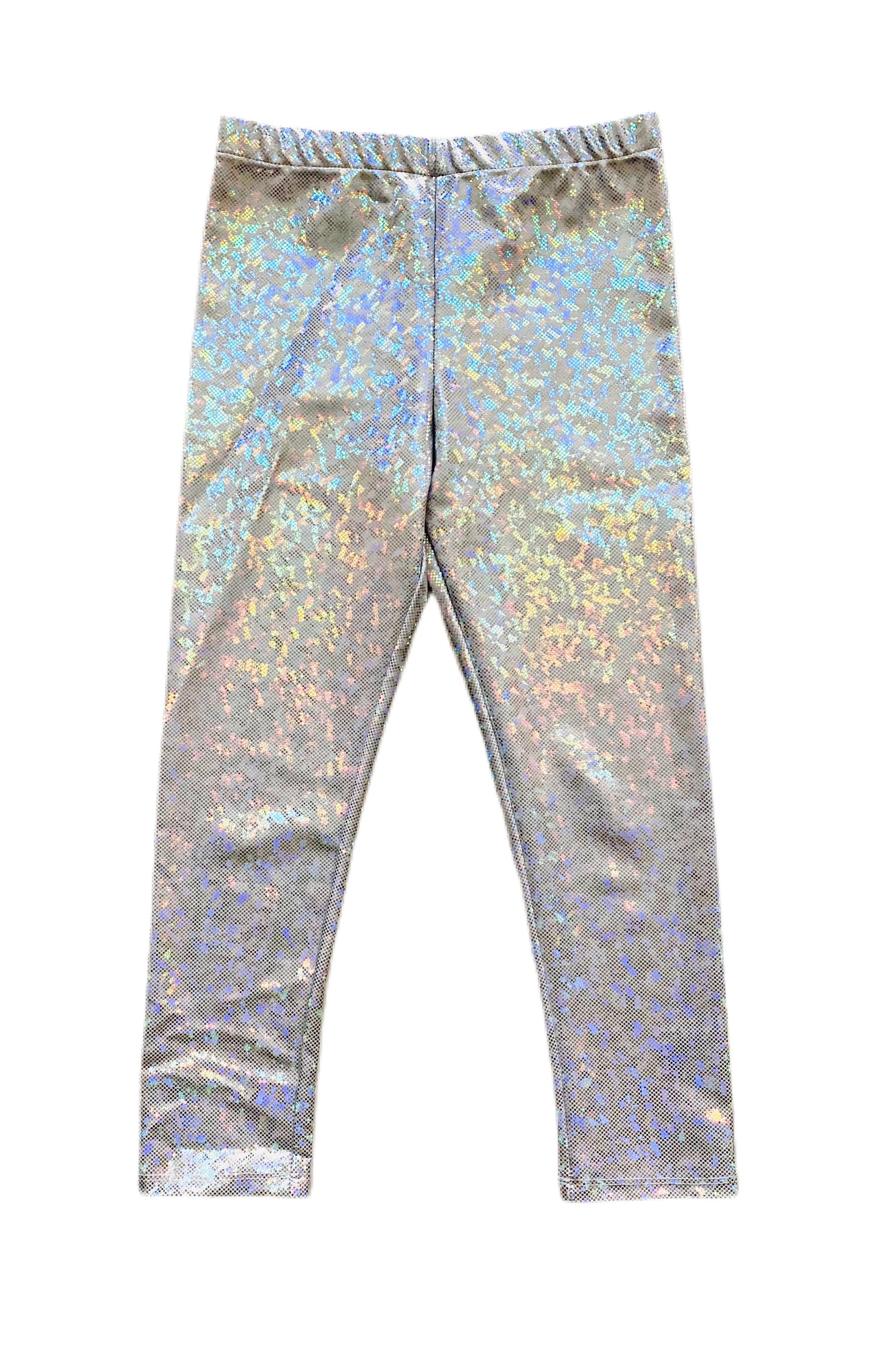 Superstar Sparkle Silver Holographic Leggings