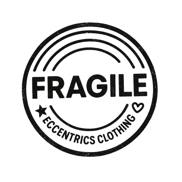 Fragile Eccentrics Clothing circular logo with transparent background