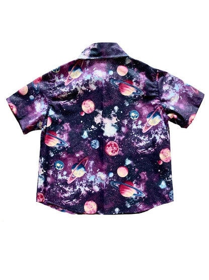 Galaxy Explorer Button Down Dress Shirt