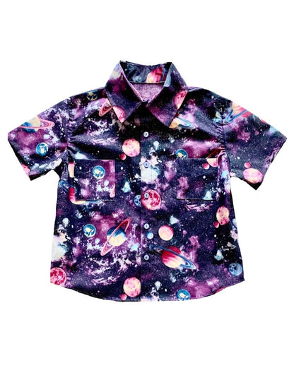 Galaxy Explorer Button Down Dress Shirt