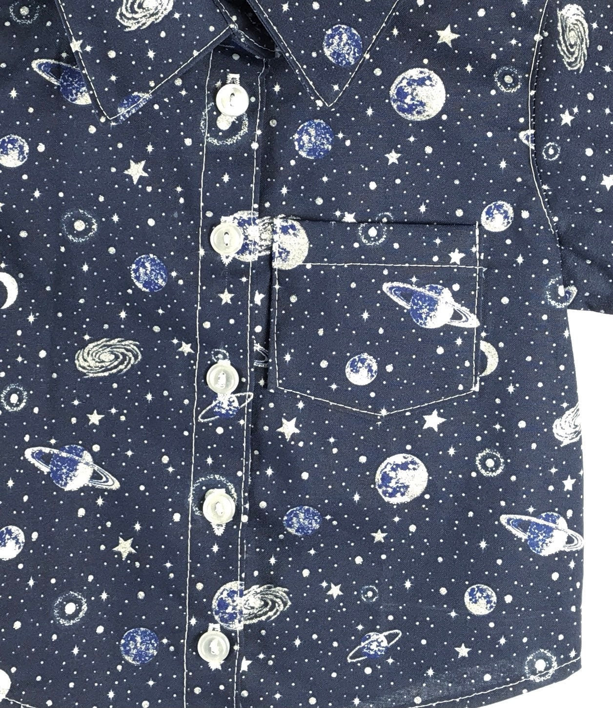 Space Case Button Down Dress Shirt