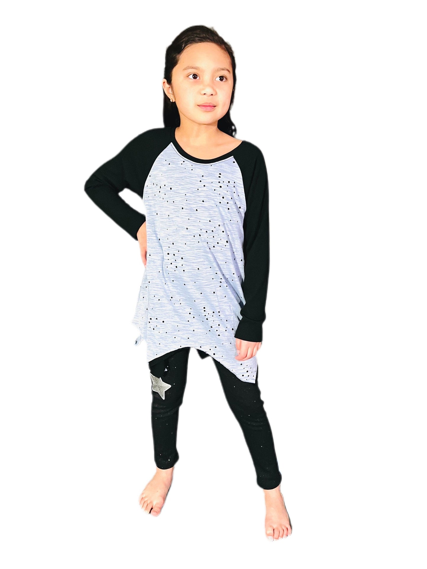 Girls Pop Rock Long Sleeve Blouse