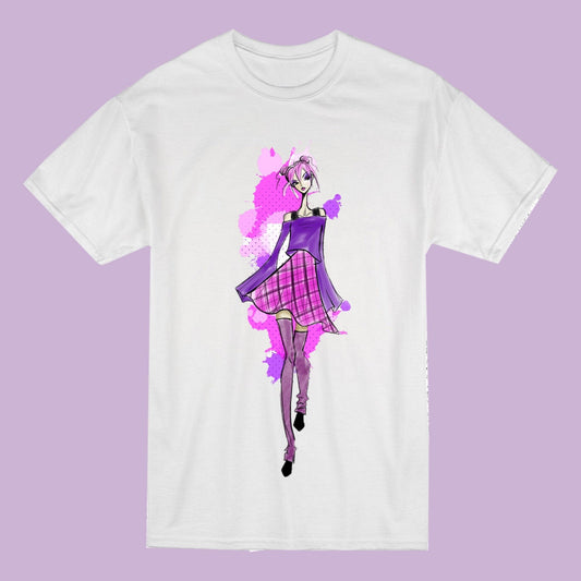 Street fashion girl illustration design T-shirt